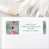 Runner Meisje met Cupcakes Labels (Insitu)