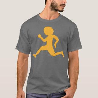 Runner met mannelijke vorm t-shirt