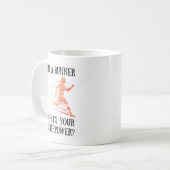 Runner Mok - Ik ben een runner, wat is je supermac (Voorkant links)