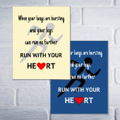 Runner motivatie quote sport poster