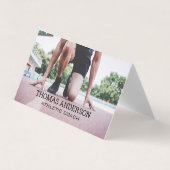 Runner op het spoor visitekaartje (Voorkant)