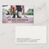 Runner op het spoor visitekaartje (Voorkant / Achterkant)