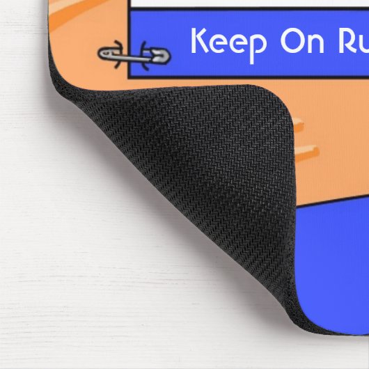 Runner Orange Vest Mouse Mat Muismat (Hoek)
