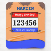 Runner Orange Vest Mouse Mat Muismat (Voorkant)