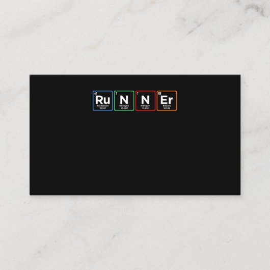 Runner Periodically Half Marathon Running Lover Gr Informatiekaartje (Voorkant)