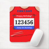 Runner Red Vest Mouse Mat Muismat (Met muis)