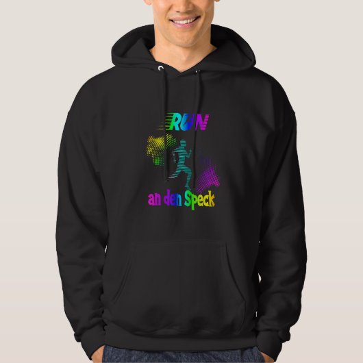 Runner rende naar het spek voor joggers hardlopen hoodie (Voorkant)