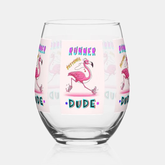 Runner Rhythmic Dude Wijnglas Zonder Voet (Links)