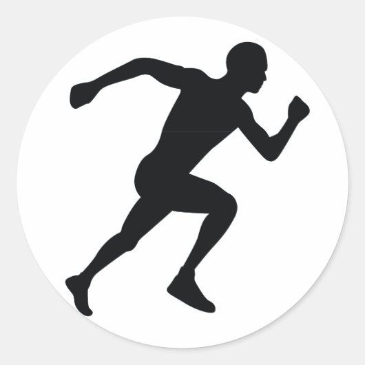 Runner Ronde Sticker (Voorkant)