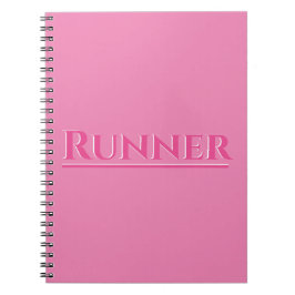 Runner roze manuscriptontwerp notitieboek