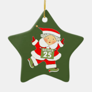 Runner Running Christmas Collectible Keramisch Ornament