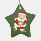 Runner Running Christmas Collectible Keramisch Ornament (Links)