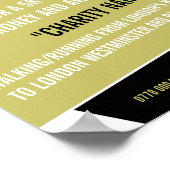 Runner Silhouette, Charity run-Walk-a-Thon Event Poster (Hoek)