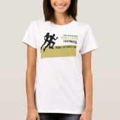 Runner Silhouette, Charity run-Walk-a-Thon Event T-shirt (Voorkant)
