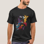Runner Splash Art Sprinter Hardlopen Shirt Runner (Voorkant)