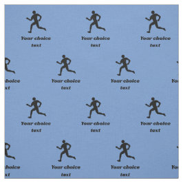 Runner Sportpatroon - aangepaste tekst - elke kleu Stof