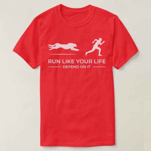 Runner sprinter met cadeau sport marathon run t-shirt (Design voorkant)