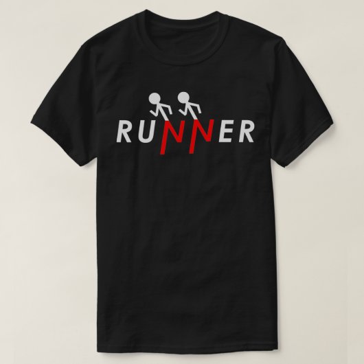 Runner Stick Figuur Run Runner Funny 5k Runners M T-shirt (Design voorkant)