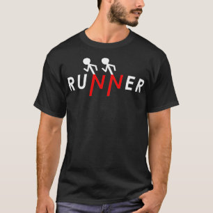 Runner Stick Figuur Run Runner Funny 5k Runners M T-shirt