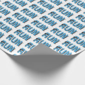 Runner thema Grunge RUN inpakpapier (Hoek)