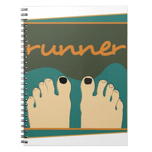 Runner Toes Notitieboek (Voorkant)