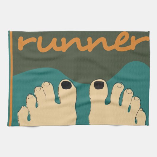 Runner Toes Theedoek (Horizontaal)