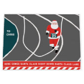 Runner Track en Field Christmas Grote Gift Bag Groot Cadeauzakje (Voorkant)