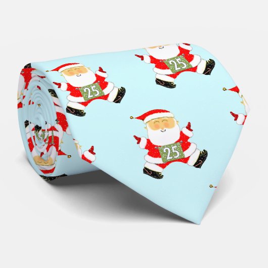 Runner Track en Field Kerstmis Stropdas (Opgerold)