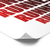 Runner Typografie Ontwerp Poster (Hoek)