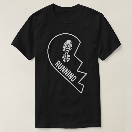 Runner voor paren looppas t-shirt (Design voorkant)