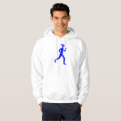 Runner (Vrouw) - Blauw Hoodie (Voorkant volledig)