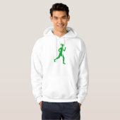 Runner (Vrouw) - Grass Green Hoodie (Voorkant volledig)