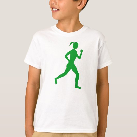 Runner (Vrouw) - Grass Green T-shirt (Voorkant)