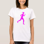 Runner (Vrouw) - Magenta T-shirt (Voorkant)