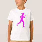 Runner (Vrouw) - Magenta T-shirt (Voorkant)