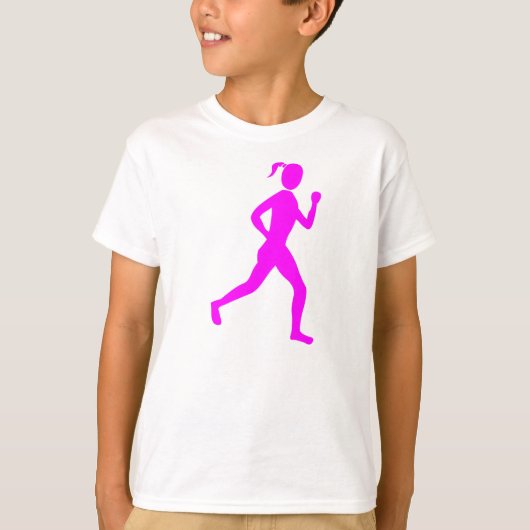 Runner (Vrouw) - Magenta T-shirt (Voorkant)