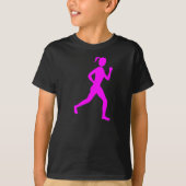 Runner (Vrouw) - Magenta T-shirt (Voorkant)