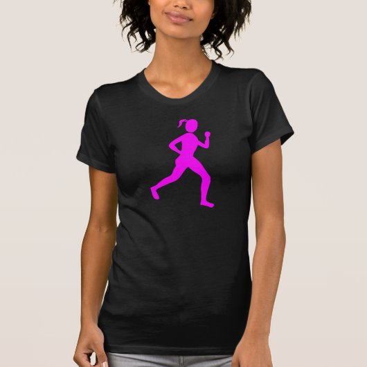 Runner (Vrouw) - Magenta T-shirt (Voorkant)