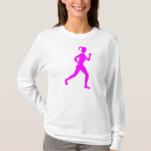 Runner (Vrouw) - Magenta T-shirt (Voorkant)