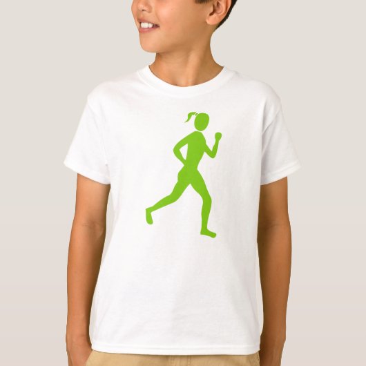Runner (Vrouw) - Martian Green T-shirt (Voorkant)