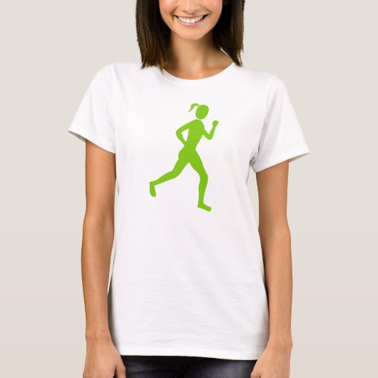 Runner (Vrouw) - Martian Green T-shirt (Voorkant)