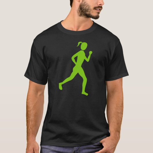 Runner (Vrouw) - Martian Green T-shirt (Voorkant)