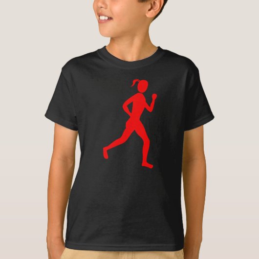 Runner (Vrouw) - Rood T-shirt (Voorkant)
