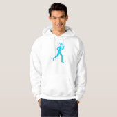 Runner (Vrouw) - Sky Blue Hoodie (Voorkant volledig)