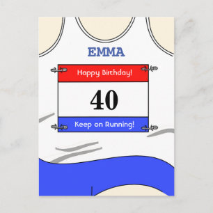 Runner White Bovenkant Briefkaart