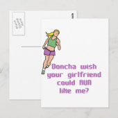 RunnerChick Doncha Briefkaart (Voorkant / Achterkant)