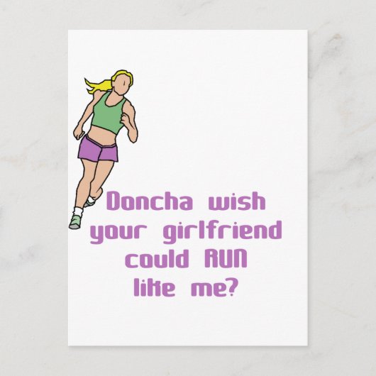 RunnerChick Doncha Briefkaart (Voorkant)