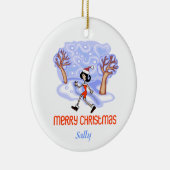 RunnerChick Persoonlijke versiering Keramisch Ornament (Rechts)