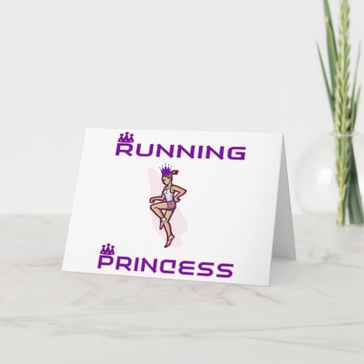 RunnerChick Princess Feestdagen Kaart (Voorkant)