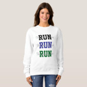 Runners Fun Design Run voor je geest en je hart Trui (Voorkant volledig)